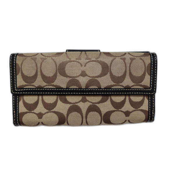 Coach Woman's Signature Accordion Wallet - Picture 2 of 6
